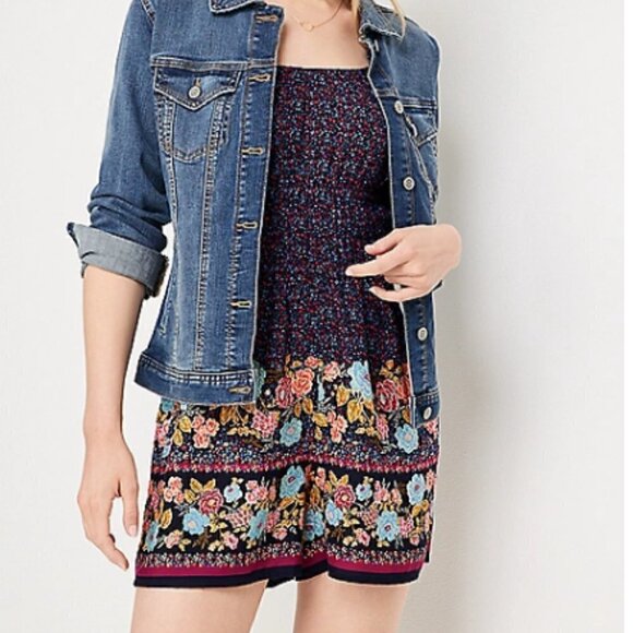 Maurices Pants - Maurice Floral Smoked Romper Size 2X